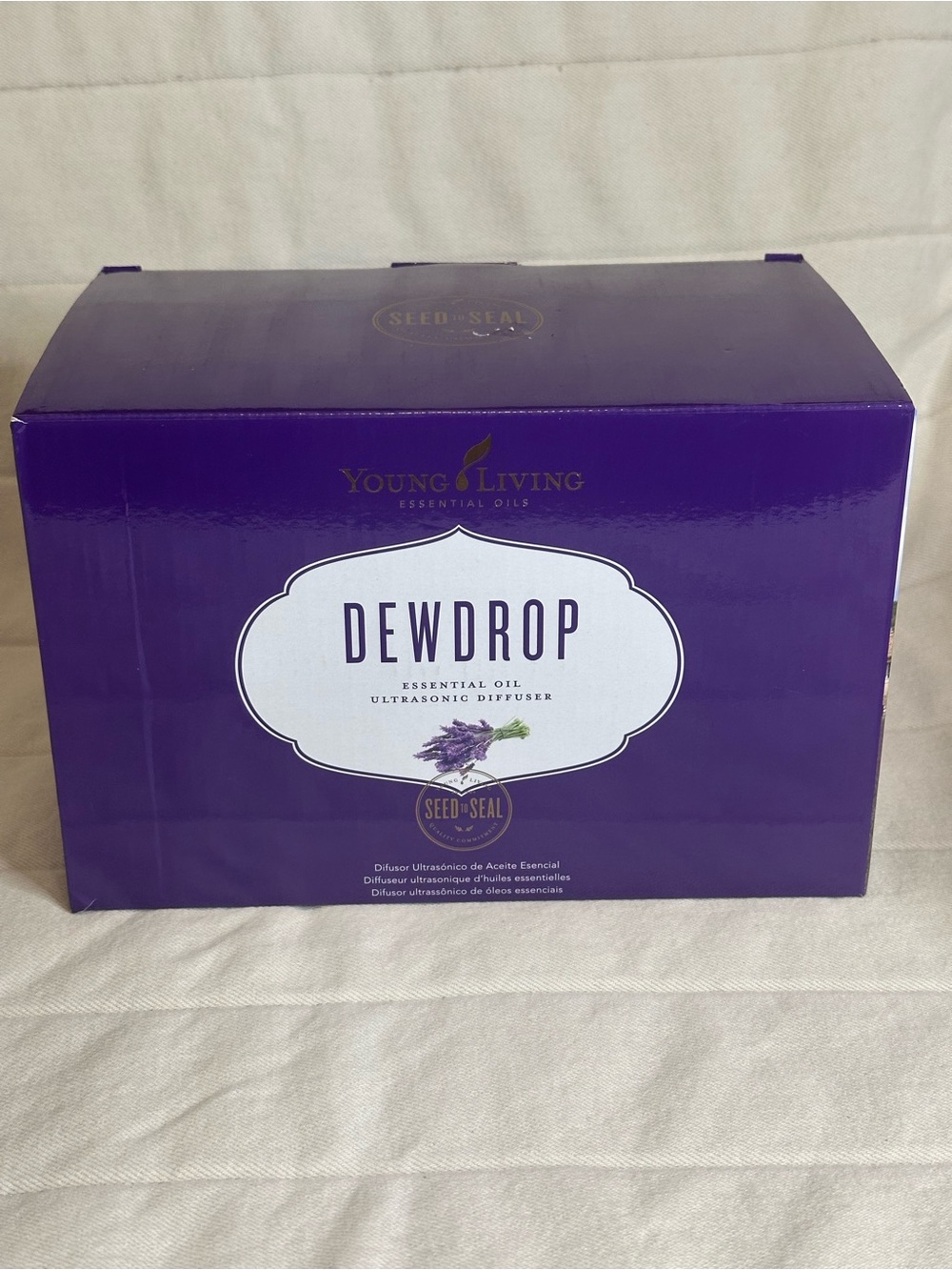 Young Living Dewdrop Ultrasonic Diffuser - Deep Purple Box